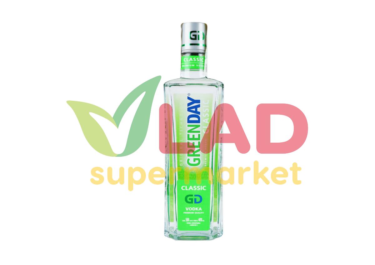 Алкогольные напитки ВОДКА classic 500ml 40% alc 96047 GreenDay