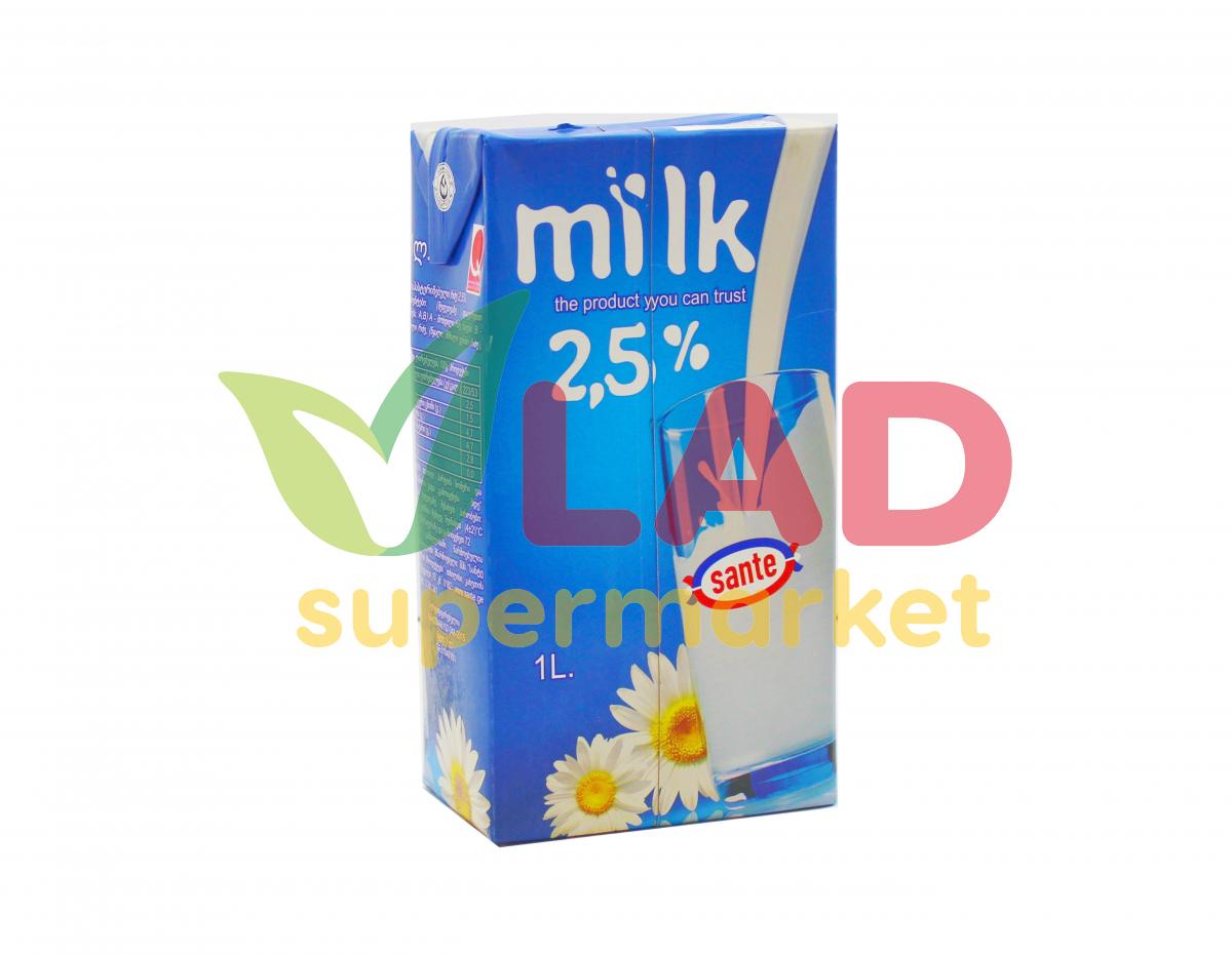 Молоко МОЛОКО 2.5% 1л 0666 SANTE